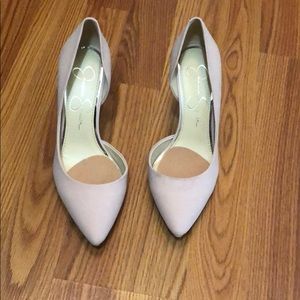 Nude blush pink heels